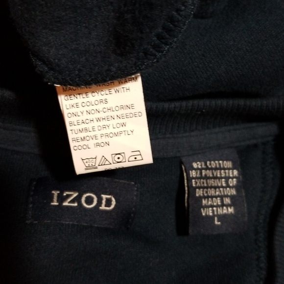 SOLD *** Izod men's navy blue sweatshirt - Picture 6 of 7